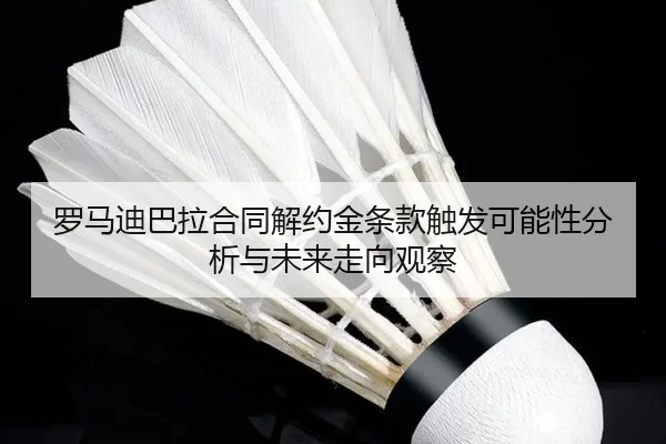 罗马迪巴拉合同解约金条款触发可能性分析与未来走向观察